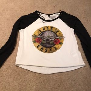 Guns & Roses crop top